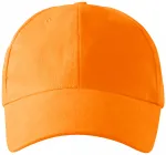 6-panelová kšiltovka, mandarinková oranžová
