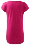 Dámské splývavé tričko/šaty, purpurová