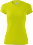 Dámské sportovní tričko, neonová žlutá