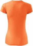 Dámské sportovní tričko, neonová mandarinková
