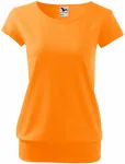 Dámské trendové tričko, mandarinková oranžová