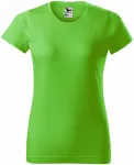 Dámské triko jednoduché, jablkově zelená