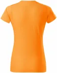 Dámské triko jednoduché, mandarinková oranžová