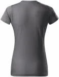 Dámské triko jednoduché, ocelovo sivá