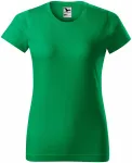 Dámské triko jednoduché, trávově zelená