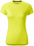 Dámské triko na sport, neonová žlutá