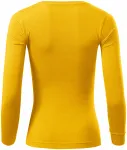 Dámské triko s dlouhými rukávy, žlutá