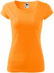 Dámské triko s velmi krátkým rukávem, mandarinková oranžová