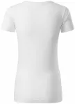 Dámské triko, strukturovaná organická bavlna, bílá