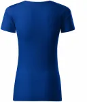 Dámské triko, strukturovaná organická bavlna, kráľovská modrá