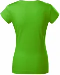 Dámské triko zúžené s kulatým výstřihem, jablkově zelená