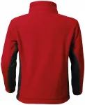 Dětská fleecová bunda kontrastní, červená