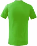 Dětské tričko jednoduché, jablkově zelená