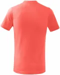 Dětské tričko jednoduché, korálová