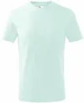 Dětské tričko jednoduché, ledová zelená