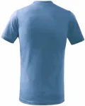 Dětské tričko jednoduché, nebeská modrá