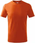 Dětské tričko jednoduché, oranžová