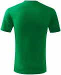 Dětské tričko klasické na leto, trávově zelená