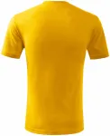 Dětské tričko klasické na leto, žlutá