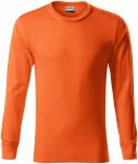Odolné pánské tričko s dlouhým rukávem, oranžová