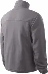 Pánska fleecová bunda, ocelovo sivá