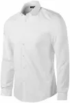 Pánská košile s dlouhým rukávem slim fit, bílá