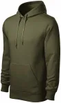Pánská mikina bez zipu s kapucí, military