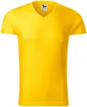 Pánské přiléhavé tričko, žlutá