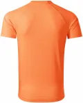 Pánské sportovní tričko, neonová mandarinková