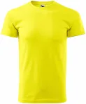 Pánské triko jednoduché, citrónová