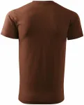 Pánské triko jednoduché, čokoládová