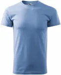 Pánské triko jednoduché, nebeská modrá