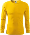 Pánské triko s dlouhým rukávem, žlutá