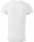 Pánské triko s vyhrnutými rukávy, bílá