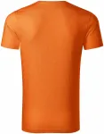 Pánské triko, strukturovaná organická bavlna, oranžová