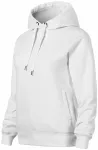 Pohodlná dámská mikina s kapucí, bílá Pohodlná dámská mikina s kapucí, bílá