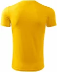 Tričko s asymetrickým průkrčníkem, žlutá