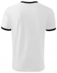 Unisex tričko kontrastní, bílá
