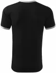Unisex tričko kontrastní, černá